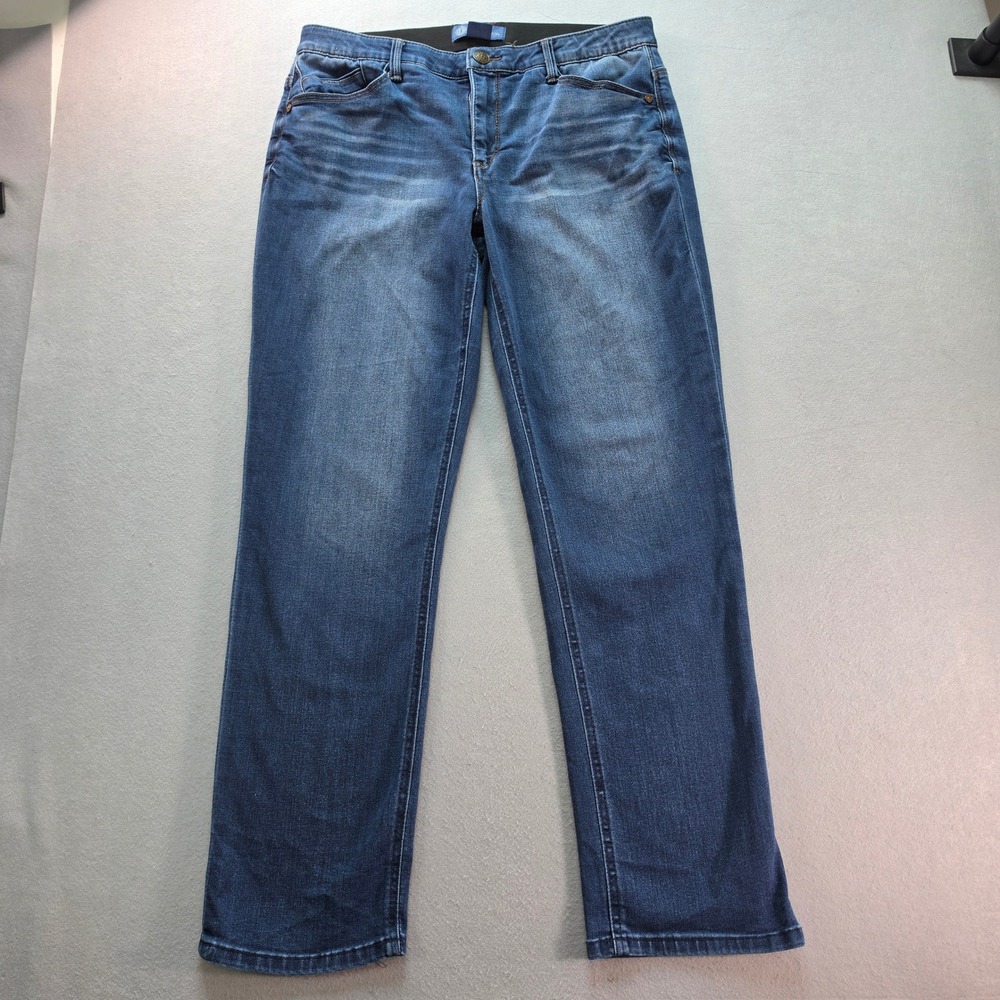 Democracy Absolution Straight Leg Cuffed Girlfriend Jeans Wash Stretch | 12 - Picture 2 of 8